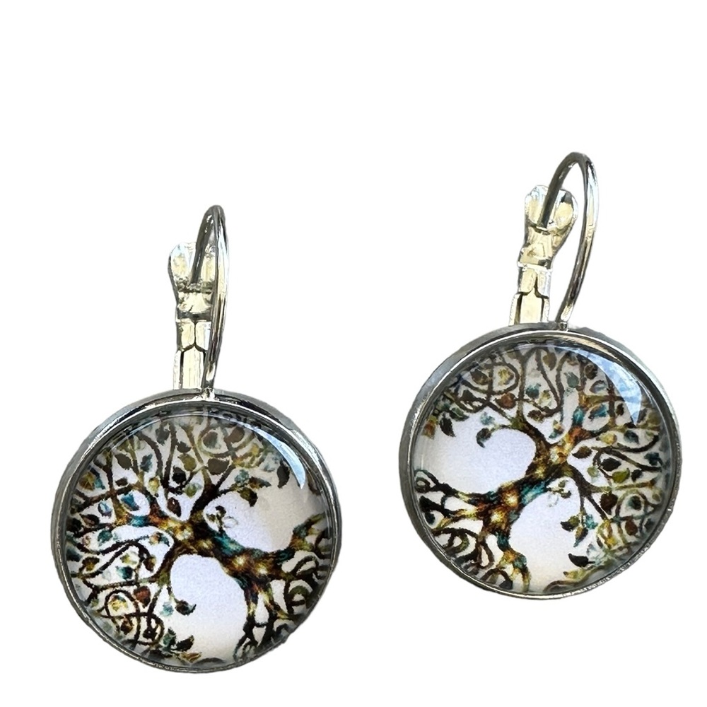 Tree of Life Bubble Drop Earrings